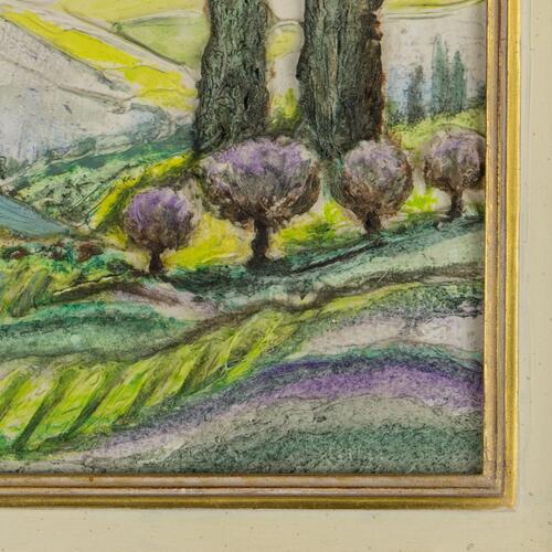Tuscan Landscape with Cypress Trees