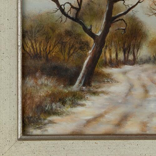 Winter Pathway Through Trees
