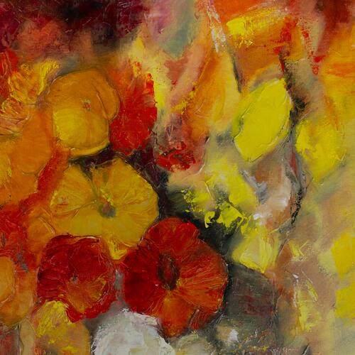Vibrant Floral Abstract